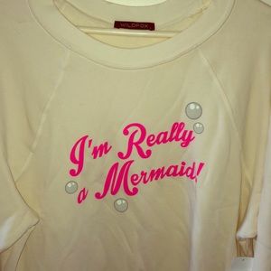 NWT rare wildfox sweatshirt “I’m really a mermaid”